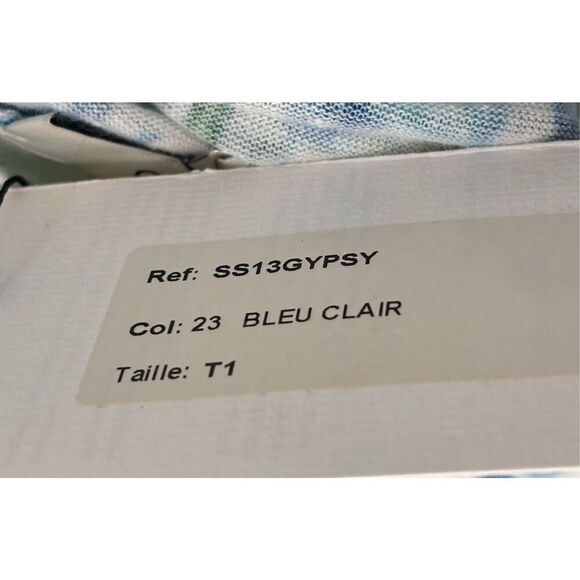 IRO Gypsy Tee 100% Linen in Bleu Clair NWT Size 1/Small - Picture 9 of 10